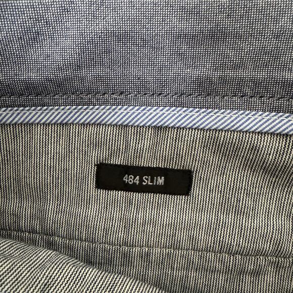 J.Crew 484 Slim-fit Stretch Chino Pants Mens 34x26 Catskill Green Twill Zip Fly - Picture 6 of 8